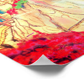 Affiche de la côte amalfitaine d'Italie 11" X 14" (Coin)