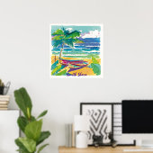 Affiche de la Côte-Nord (Bureau à domicile)