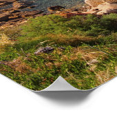 Affiche de la côte rocheuse rouge de Sardaigne (Coin)