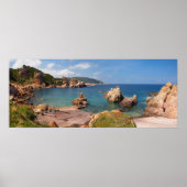 Affiche de la côte rocheuse rouge de Sardaigne (Devant)