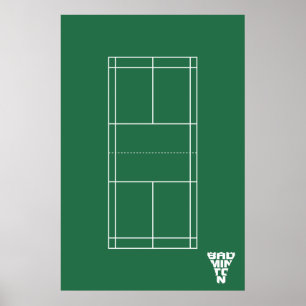 Affiche de la cour de Badminton