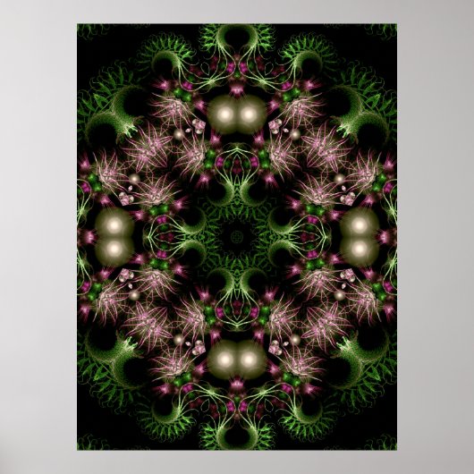 affiche de la couronne fractale (Devant)