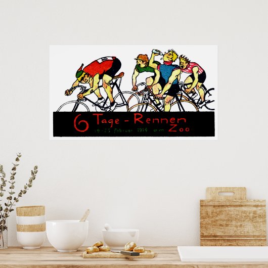 Affiche de la course de vélo 1914 (Cuisine)