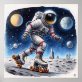 Affiche de la course spatiale (Devant)