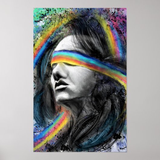 Affiche de la dame des rêves arc-en-ciel (Devant)