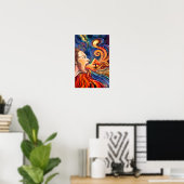 Affiche de la Dame du Printemps - Peinture (Bureau à domicile)
