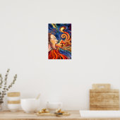 Affiche de la Dame du Printemps - Peinture (Cuisine)