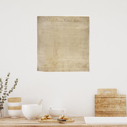 Affiche de la Déclaration des droits (Cuisine)