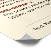 Affiche de la Déclaration des Droits – Texte intég (Coin)