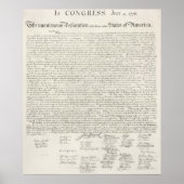 Affiche de la déclaration d'indépendance des États (Devant)