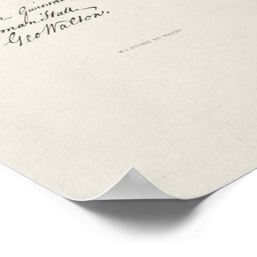 Affiche de la déclaration d'indépendance des États (Coin)