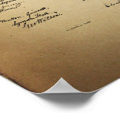 Affiche de la Déclaration vintage d'indépendance (Coin)