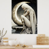 Affiche de la déesse du croissant de lune enchanté (Cuisine)