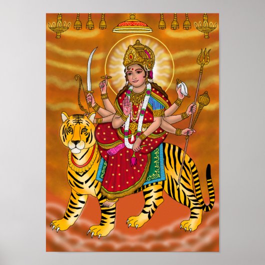 Affiche de la déesse Durga (Devant)