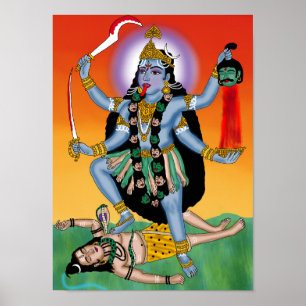 Affiche de la déesse Kali