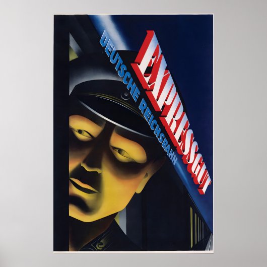 Affiche de la Deutsche Reichsbahn Express fret ! V (Devant)