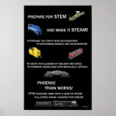 Affiche de la devise de Phoenix Train Works (Devant)