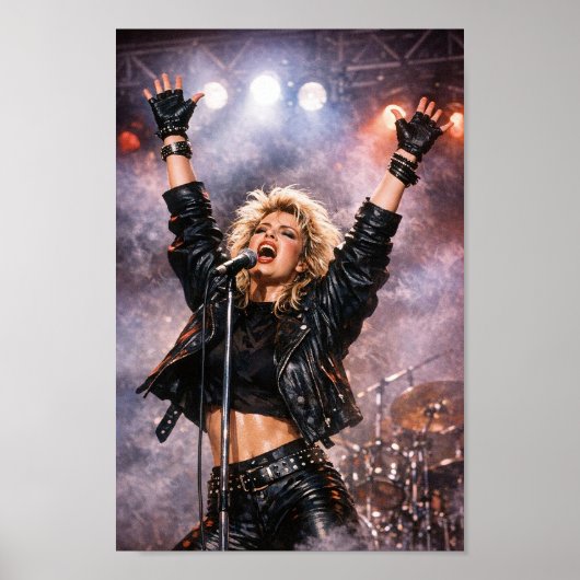 Affiche de la diva pop électrique des années 80 au (Devant)