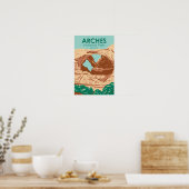 Affiche de la Double Arche du Parc national des Ar (Cuisine)