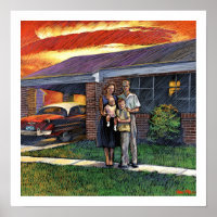 Affiche de la famille nucléaire