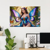 Affiche de la Fée aux Ailes de Papillon (1) (Bureau à domicile)