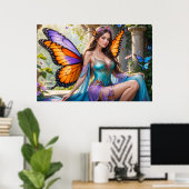 Affiche de la Fée aux Ailes de Papillon (2) (Bureau à domicile)