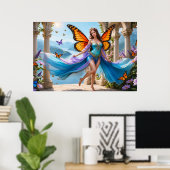 Affiche de la Fée aux Ailes de Papillon (4) (Bureau à domicile)