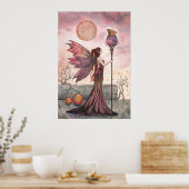 Affiche de la fée de fantaisie du dragon doré (Cuisine)