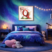 Affiche de la Fée Grenouille Lettre Q - Art alphab