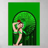 affiche de la fée verte victorienne absinthe (Devant)