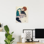 Affiche de la femme assise Egon Schiele (Bureau à domicile)