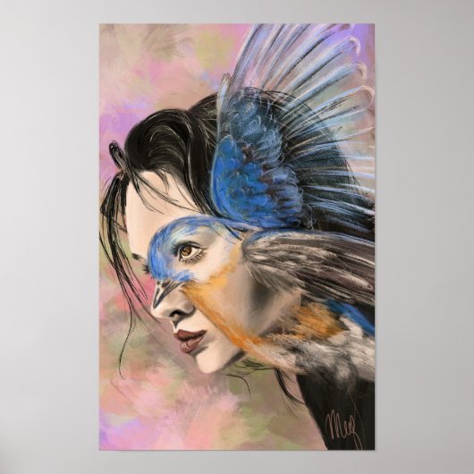 Affiche de la femme oiseau (Devant)