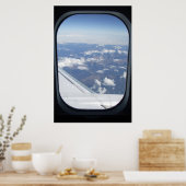 affiche de la fenêtre d'avion (à partir de 14.95) (Cuisine)