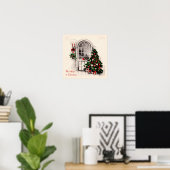 Affiche de la fenêtre de Noël (Bureau à domicile)