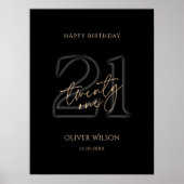 Affiche de la fête d'anniversaire des 21 ans de Mo (Devant)