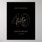 Affiche de la fête d'anniversaire des 40 ans de Mo (Devant)