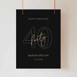 Affiche de la fête d'anniversaire des 40 ans de Mo