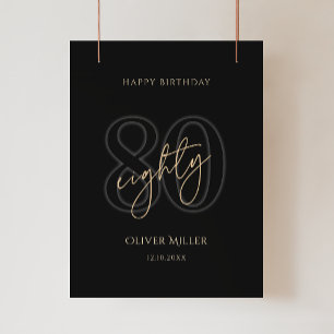 Affiche de la fête d'anniversaire des 80 ans de Bl