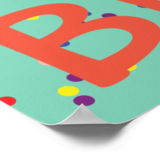 Affiche de la fête d'anniversaire joyeuse (Coin)