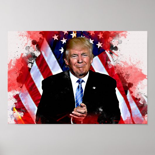 Affiche de la fête de Donald Trump (Devant)