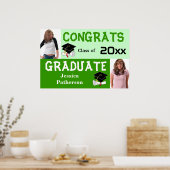 Affiche de la fête de graduation Ajouter photo ver (Cuisine)