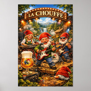 Affiche de la fête de groupe de musique de la bièr