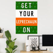 Affiche de la fête de la Saint-Patrick (Bureau à domicile)