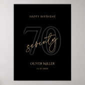 Affiche de la fête des 70 ans de Modern Black Gold (Devant)