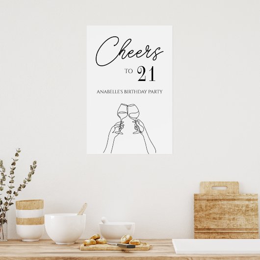 Affiche de la fête du 21e anniversaire (Cuisine)