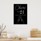 Affiche de la fête du 21e anniversaire (Cuisine)