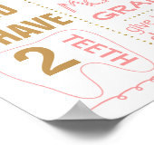 Affiche de la fête du premier anniversaire pour fi (Coin)