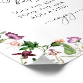 Affiche de la fête prénuptiale florale au bar à Ma (Coin)