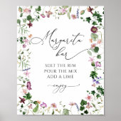 Affiche de la fête prénuptiale florale au bar à Ma (Devant)