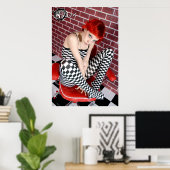 Affiche de la fille de la race (Bureau à domicile)